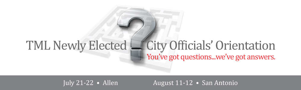 Newly Elected City Officials' Orientation